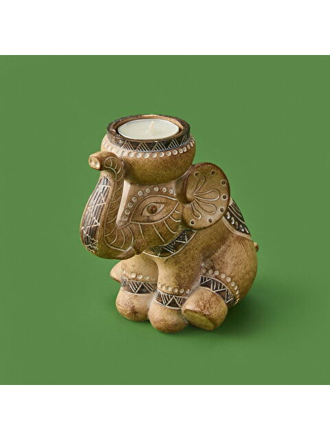 KPM Elephant Mumluk - Bej - 15x14 cm - S000376288-19928