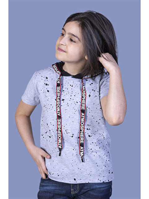 Toontoykids Erkek Çocuk Kapüşonu Şeritli Tişört - S000417929-20600