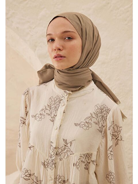 Fresh Scarfs İnce Pamuk Vual Şal Çakıl Taşı - S000420394-19928