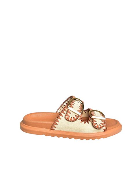 Fox Shoes Bej_Taba Kadın Terlik U2671462 - S000401151-4307