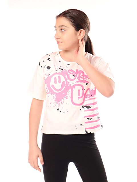 Toontoykids Kız Çocuk Baskılı Tişört - S000378386-19965