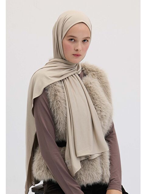 Fresh Scarfs Bambu Penye Şal Taş - S000420294-25636