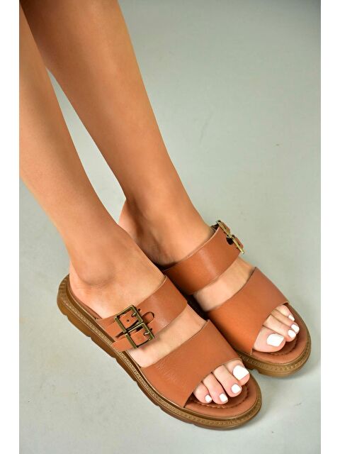 Fox Shoes U2910995 Taba Kadın Terlik - S000356720-37454