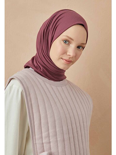 Fresh Scarfs Penye Şal Mürdüm - S000420272-20036