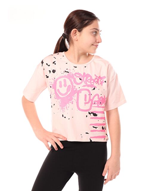 Toontoykids Kız Çocuk Baskılı Tişört - S000378386-20020