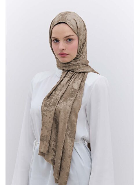 Fresh Scarfs Luxury Shine Şal Vizon - S000420495-26429