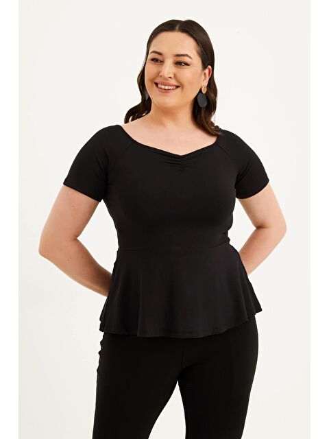 Mylinemoda Damla Yaka Tişört - S000239194-19351