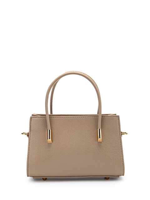 Minebag Gold Detay Sabit Askılı Kadın Çapraz Çanta Siena Vizon