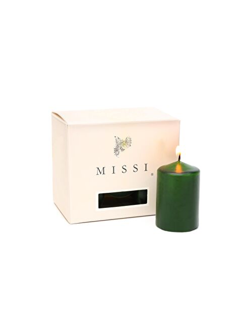 Missi 6lı Cinnamon Kokulu Yeşil Mum Seti (4X6 cm) - S000241447-18194