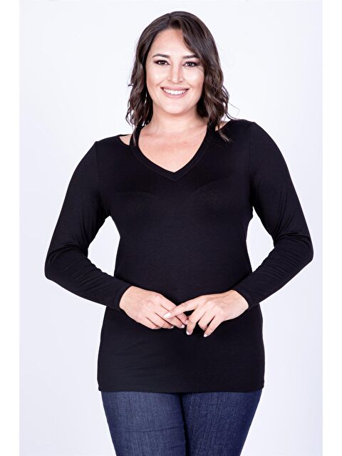 Mylinemoda Yaka Çerçeveli Tişört - S000239220-19351