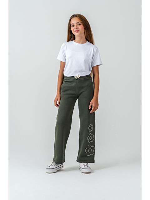 Mışıl Kids 3 İp Çiçek Nakışlı Kız Çocuk Eşofman Altı - S000486490-18547