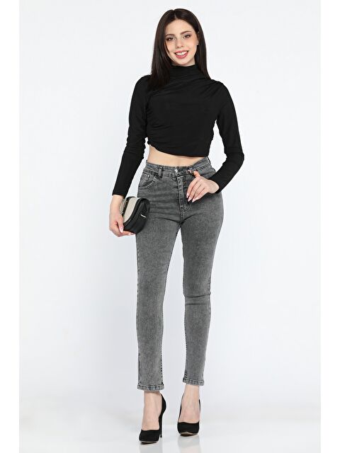 Gülseli Yüksek Bel Kadın Jean Pantolon - S000338193-29666