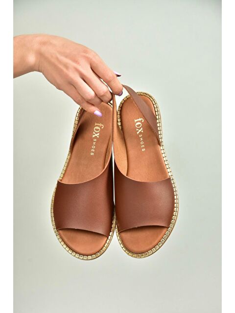 Fox Shoes Kahverengi Kadın Sandalet U8768606 - S000401148-19413