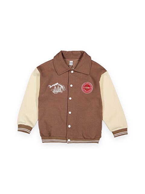 Mr Tuffy Erkek Çocuk 3 İplik Oversize Kolej Ceket - S000303446-19413