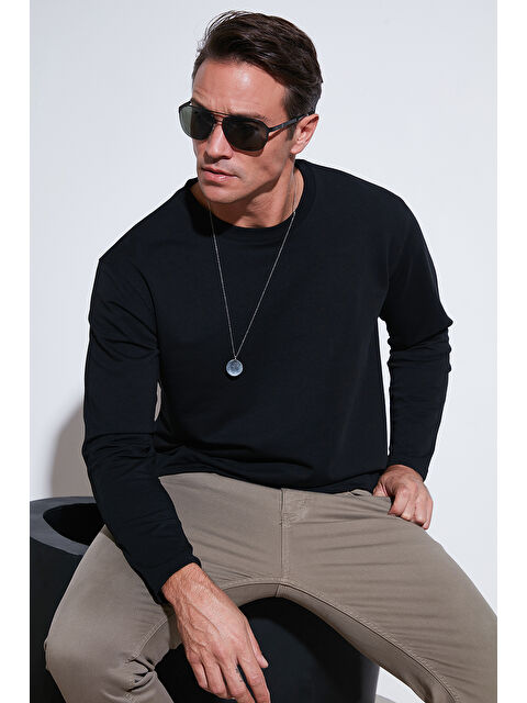 Buratti Streç Pamuklu Regular Fit Bisiklet Yaka Erkek Sweat 5905725 - S000286925-19351