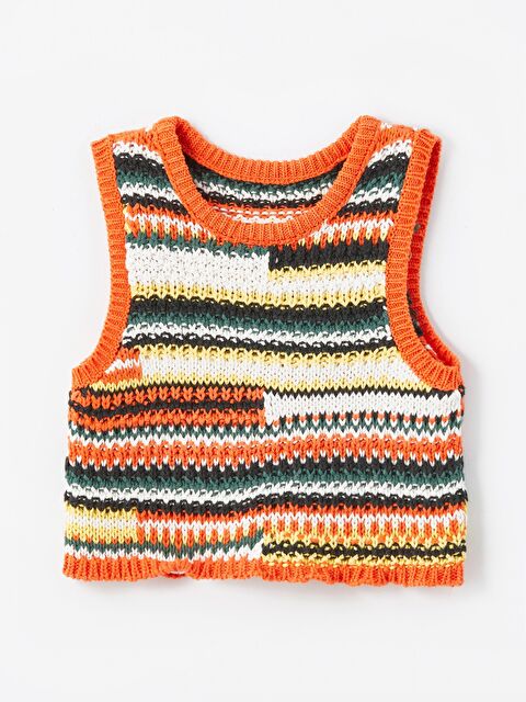 Dexia Ripon - Örgü Detaylı Askılı Bluz - Çok Renkli - S000207060-4164