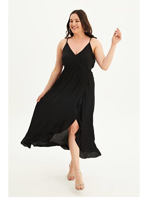 Mylinemoda Anvelop İp Askılı Volanlı Elbise - S000239236-19351