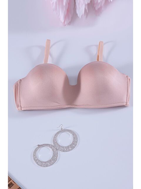 For You Moda Bütün Kap Ten Rengi  Straplez Sütyen - S000226485-26407