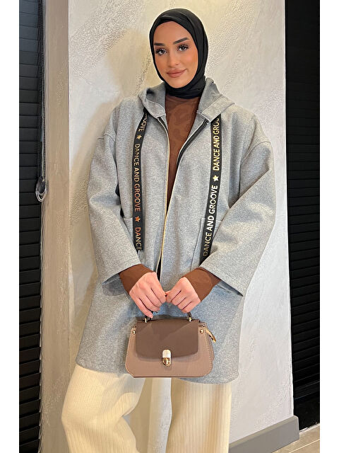 Julude Kapüşonlu Fermuarlı Tesettür Ceket - S000326606-20600