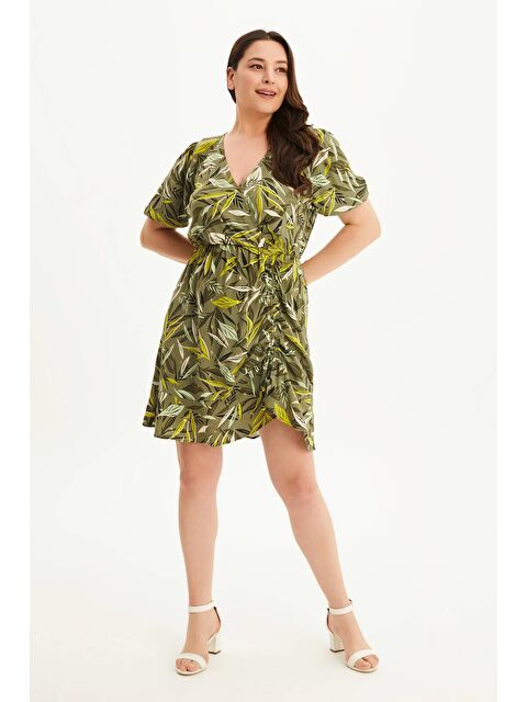 Mylinemoda Anvelop Büzgü Detaylı Elbise - S000239340-18194