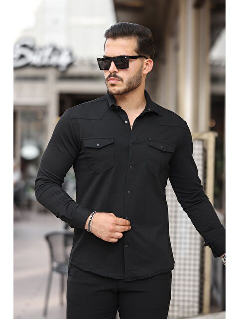 Comstar Çıtçıtlı Çift Cep Kışlık Gömlek - S000269658-19351