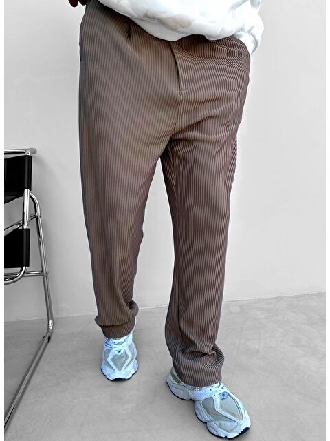 Abluka Online Baggy Fitilli Erkek Pantolon Açık Kahve - S000072092-29705