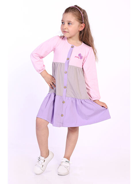 Toontoykids Kız Çocuk Göğsü Pretty Nakışlı Elbise - S000420083-20020