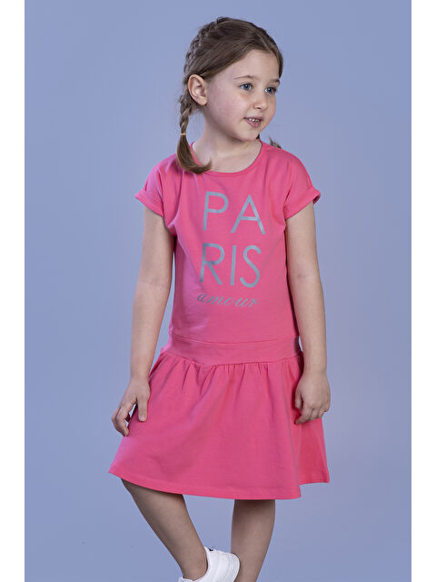 Toontoykids Kız Çocuk Reflektör Baskılı Elbise - S000420084-18686