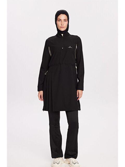 Haşema Active H-Per Fit Siyah Tesettür Tenisçi Üstü Act-43 - S000490404-19351