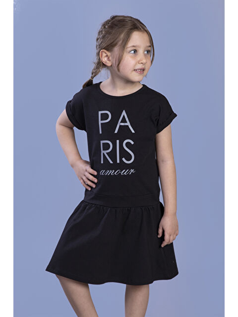 Toontoykids Kız Çocuk Reflektör Baskılı Elbise - S000420084-19351