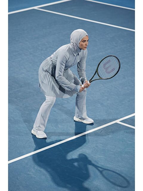 Haşema Active H-Per Fit Pileli Mavi Tesettür Tenisçi Üstü Act-41 - S000490407-17234