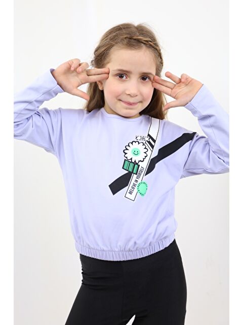 Toontoykids Kız Çocuk Baskılı Tişört