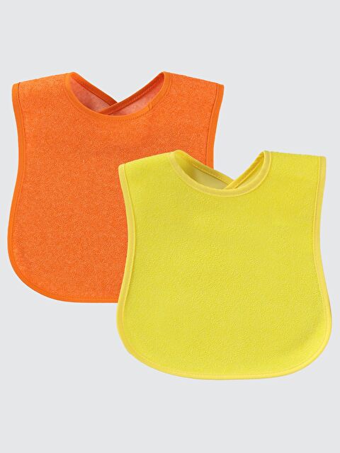 Civil Baby Basıc Renkli Mama Önlüğü - Turuncu Standart - S000504447-20013