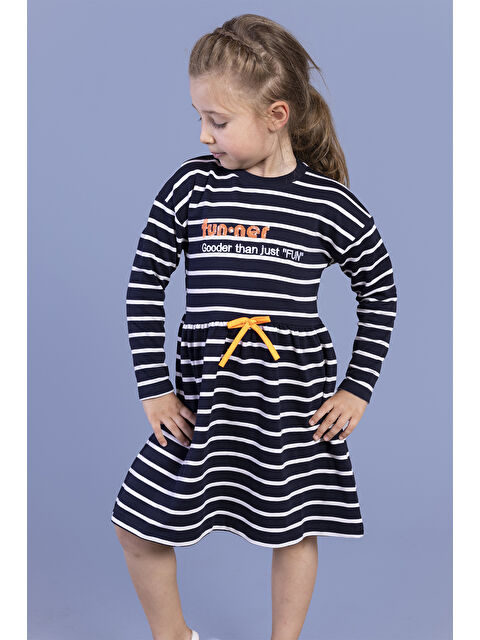 Toontoykids Kız Çocuk Çizgili Elbise - S000420085-21164