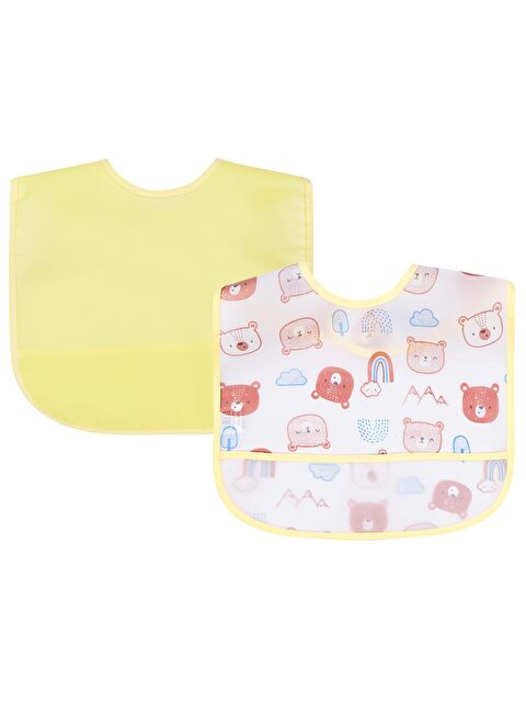 Civil Baby Ayıcık Empirme 2li Mama Önlüğü - Ekru Standart - S000504448-19965