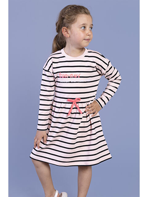 Toontoykids Kız Çocuk Çizgili Elbise - S000420085-7152