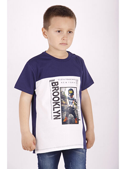 Toontoykids Erkek Çocuk Brooklyn Baskılı Garnili Tişört - S000417932-21164