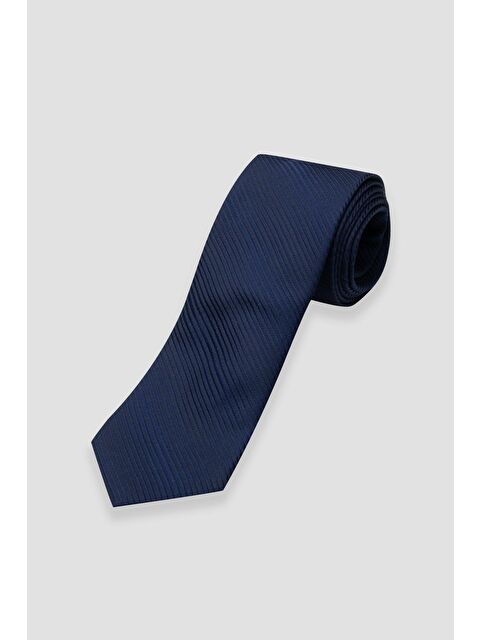 ABBATE Kravat 8 Cm Mikrofiber Polyester Lacivert Erkek Desenli Kravat - S000438448-21164