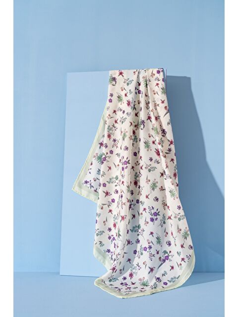 Jawel Kadın Digital Baskılı Çiçek Desen Soft Eşarp - S000374404-29488