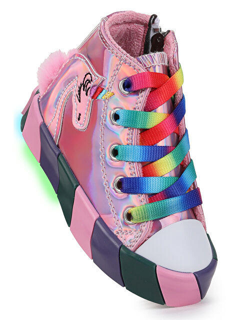 Kiko Kids Fermuarlı Işıklı Kız Çocuk Spor Ayakkabı - S000487983-20024