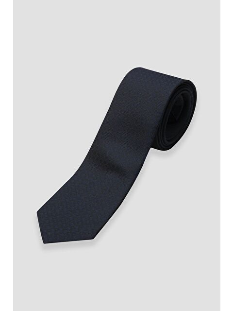 ABBATE Kravat 8 Cm Mikrofiber Polyester Lacivert Erkek Desenli Kravat - S000438451-21164