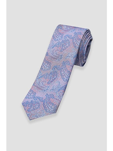 ABBATE Kravat 8 Cm Mikrofiber Polyester Turkuaz Erkek Desenli Kravat - S000438453-20055