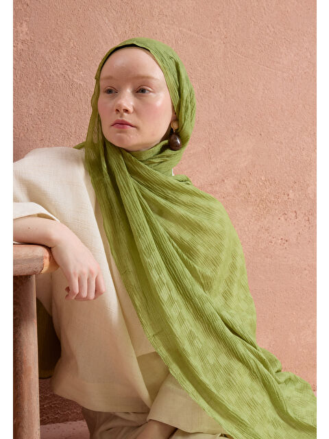 Fresh Scarfs Modal Damalı Şal Yaprak - S000420269-229