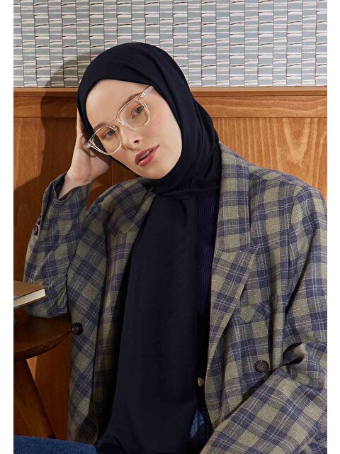 Fresh Scarfs Pamuk Crash Şal Lacivert - S000420477-29672