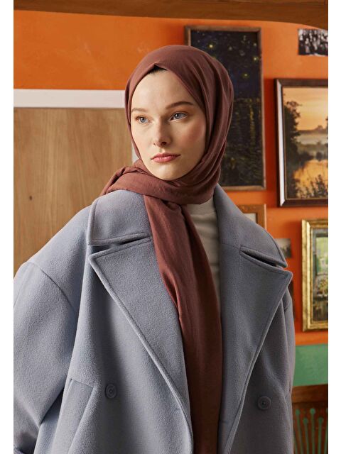 Fresh Scarfs Pamuk Crash Şal Erik Çürüğü - S000420477-1358