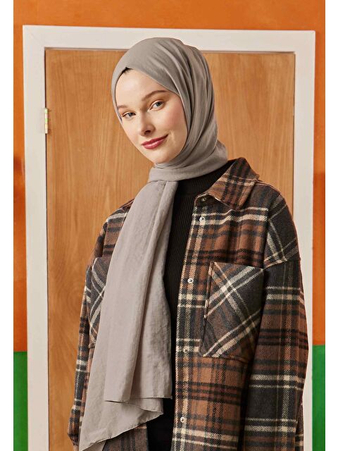 Fresh Scarfs Pamuk Crash Şal Taş - S000420477-1174