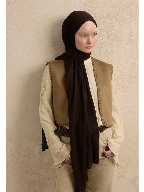 Fresh Scarfs Modal Krinkıl Şal Bitter - S000420277-26428