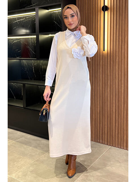 Julude Kadın Tesettür Gömlek Jile Kombin Elbise - S000326622-25636