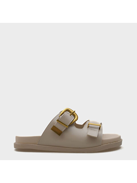 Capone Outfitters Maryl Çift Tokalı Kadın Konfor Terlik - S000514254-19928