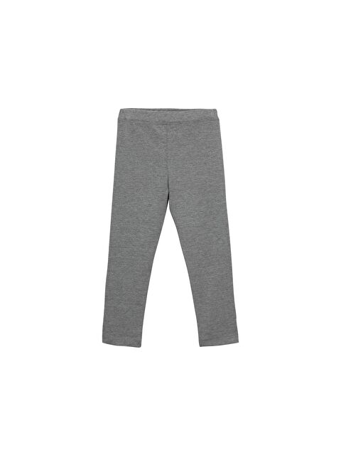 Lovetti Gri 4 Kız Çocuk Tam Boy Düz Basıc Tayt - S000053700-29396